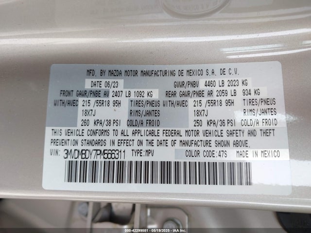 3MVDMBDY7PM566311 Mazda py
