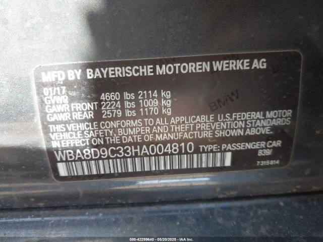 2017 BMW 330I WBA8D9C33HA004810 Photo 8