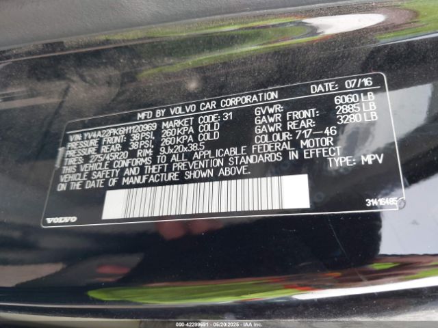 2017 VOLVO XC90 YV4A22PK6H1120969 Photo 8