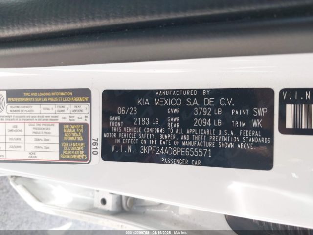 2023 KIA FORTE 3KPF24AD8PE655571 Photo 8