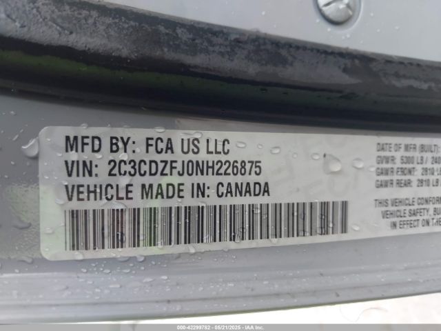 2022 DODGE CHALLENGER 2C3CDZFJ0NH226875 Photo 8