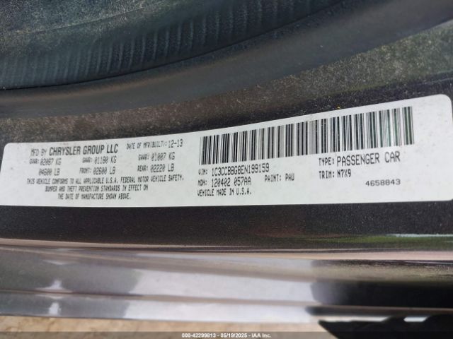 2014 CHRYSLER 200 1C3CCBBG8EN199159 Photo 8
