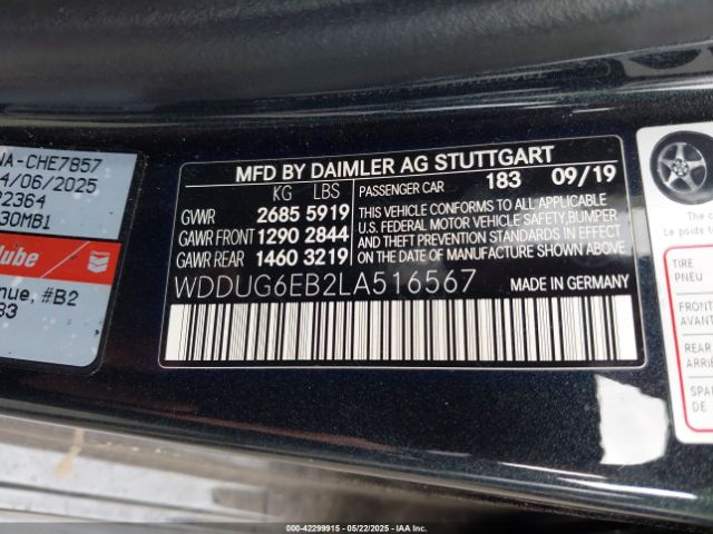 2020 MERCEDES-BENZ S 450 WDDUG6EB2LA516567 Photo 8