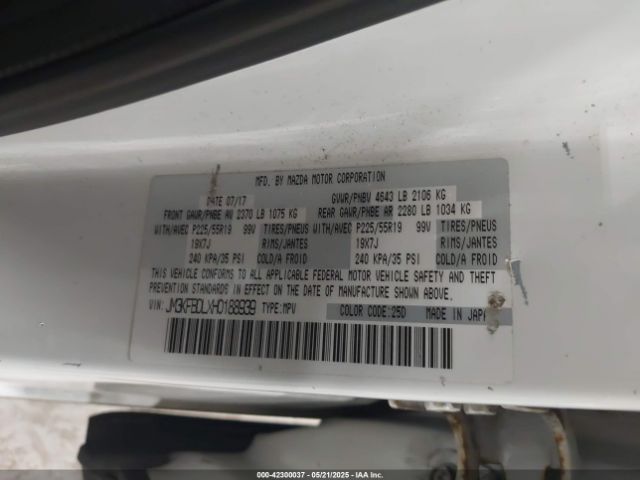 JM3KFBDLXH0188939 Mazda Cx-5 Grand Touring