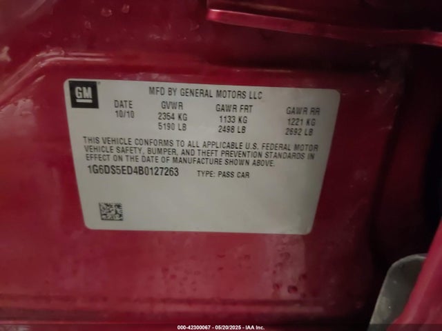 2011 CADILLAC CTS 1G6DS5ED4B0127263 Photo 8