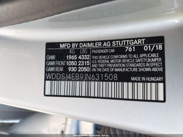 2018 MERCEDES-BENZ CLA 250 WDDSJ4EB9JN631508 Photo 8