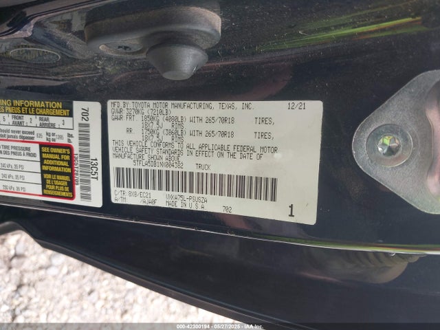 Toyota v35a-fts 2022 5TFLA5DB1NX004382 Image 9