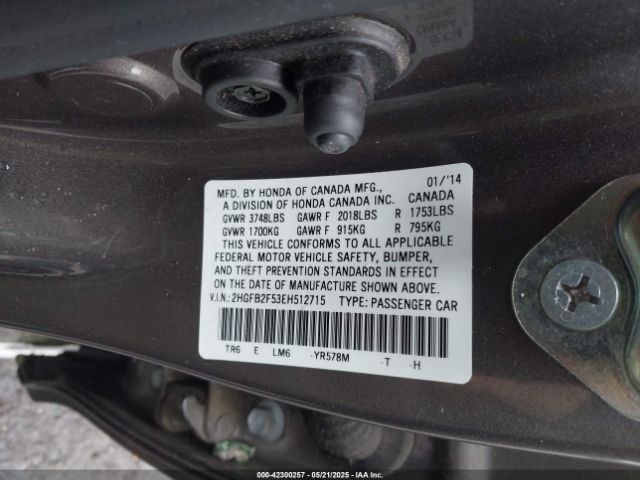 2HGFB2F53EH512715 Honda Civic Lx