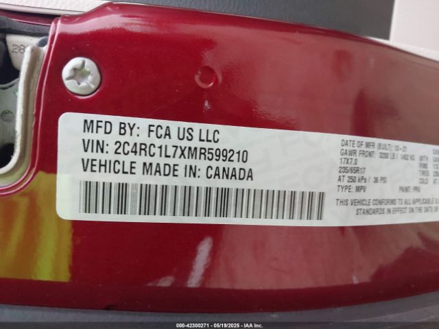 2021 CHRYSLER PACIFICA HYBRID 2C4RC1L7XMR599210 Photo 8