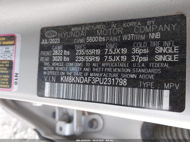 KM8KNDAF3PU231798 Hyundai Ioniq 5 Sel