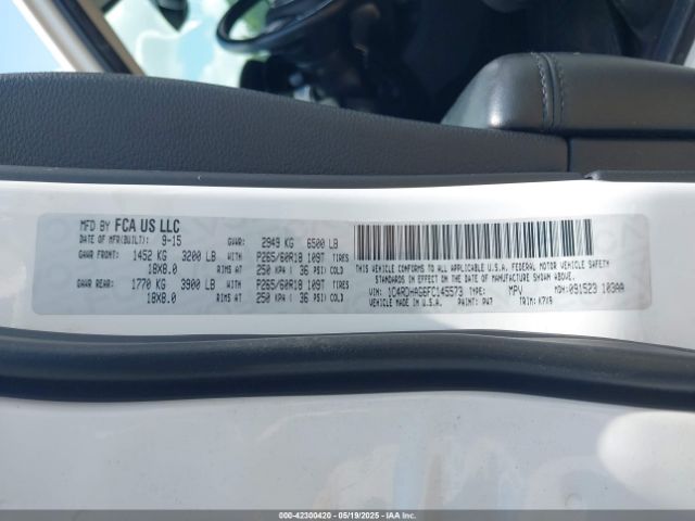 2015 DODGE DURANGO 1C4RDHAG6FC145573 Photo 8