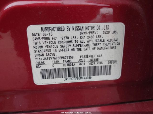 JN1BV7AP8EM673359 Infiniti Q50 Premium