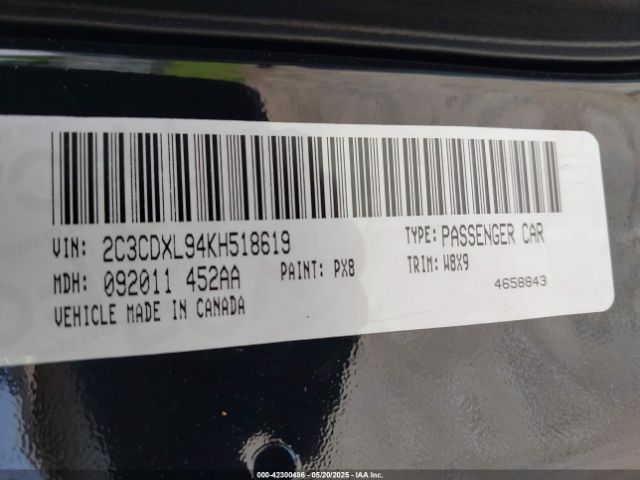 2019 DODGE CHARGER 2C3CDXL94KH518619 Photo 8