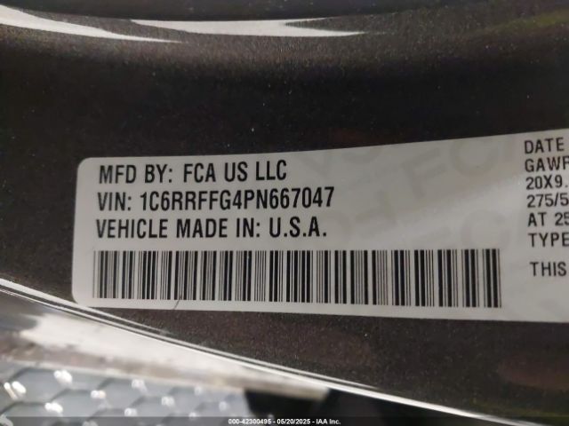 1C6RRFFG4PN667047 RAM 1500 Big Horn  4x4 5'7 Box