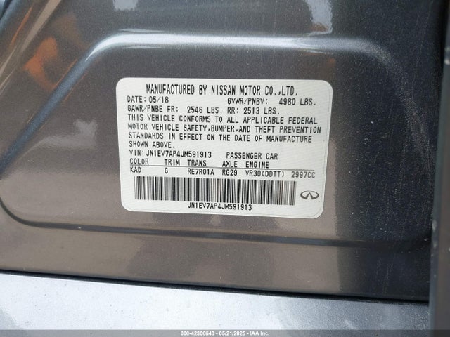 JN1EV7AP4JM591913 Infiniti 2018