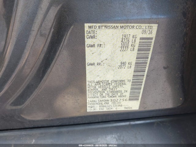 1N4AL3AP0HN302756 Nissan 2017