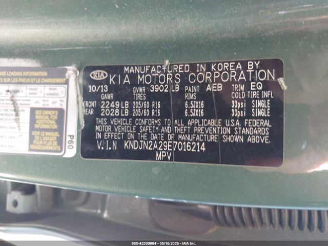 KNDJN2A29E7016214 KIA Soul