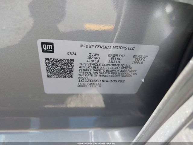 2025 CHEVROLET MALIBU 1G1ZD5ST8SF105782 Photo 8