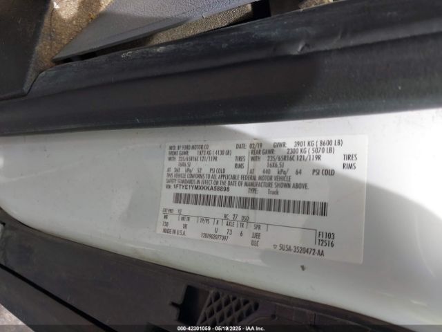 2019 FORD TRANSIT-150 1FTYE1YMXKKA58898 Photo 8