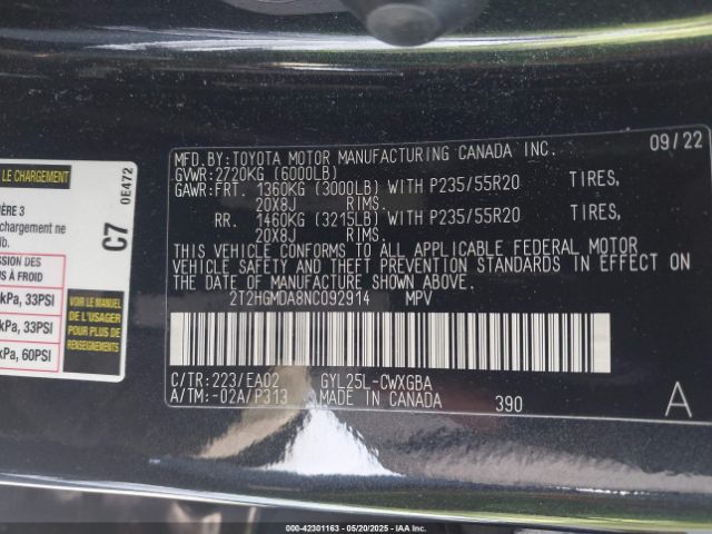 2022 LEXUS RX 450H 2T2HGMDA8NC092914 Photo 8