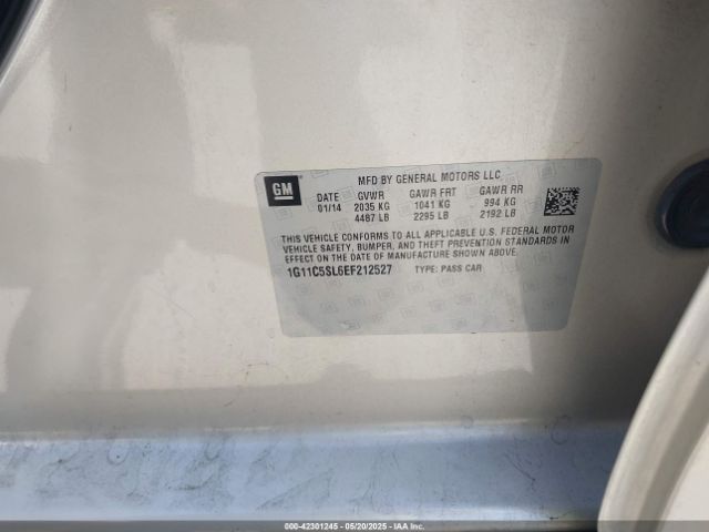 1G11C5SL6EF212527 Chevrolet MALIBU 1LT