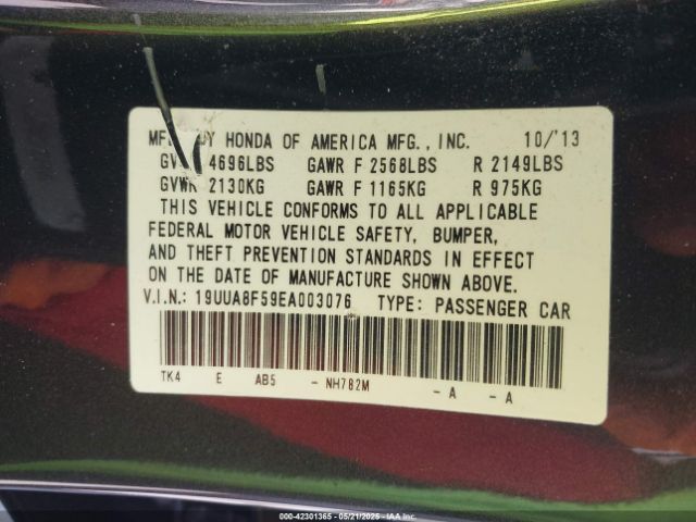 19UUA8F59EA003076 Acura Tl 3.5