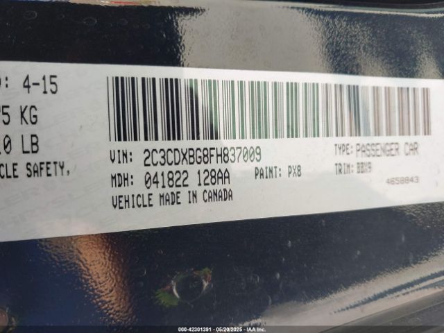 2015 DODGE CHARGER 2C3CDXBG8FH837009 Photo 8