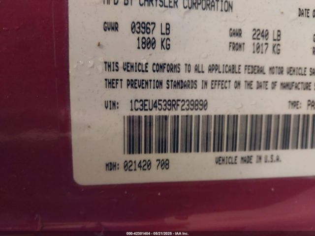 1994 CHRYSLER LEBARON 1C3EU4539RF239890 Photo 8