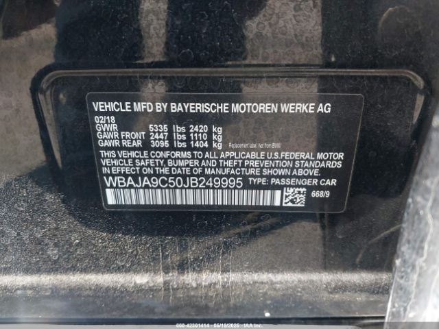 WBAJA9C50JB249995 BMW 530e Iperformance