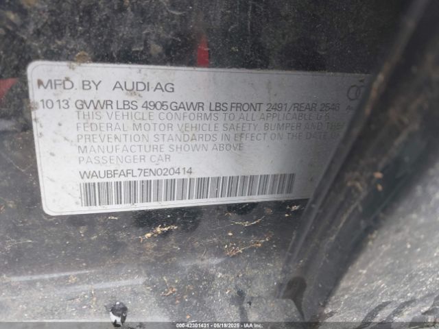 WAUBFAFL7EN020414 Audi A4 2.0t Premium