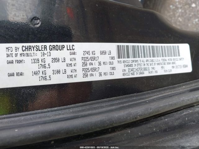 2C4RC1HG7ER188616 Chrysler 2014