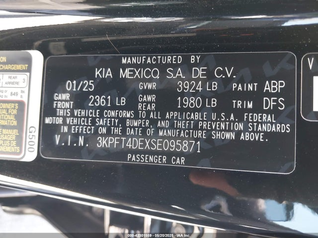 KIA 2025 2025 3KPFT4DEXSE095871 Image 9