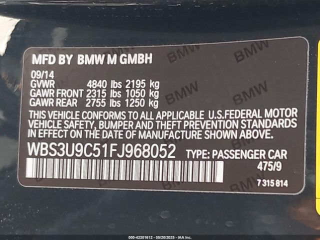 WBS3U9C51FJ968052 BMW M4