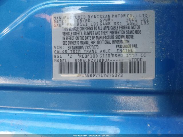 2020 NISSAN SENTRA 3N1AB8DV7LY275073 Photo 8