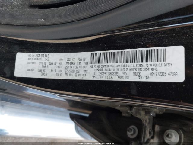 2019 RAM 1500 1C6SRFFT1KN607931 Photo 8