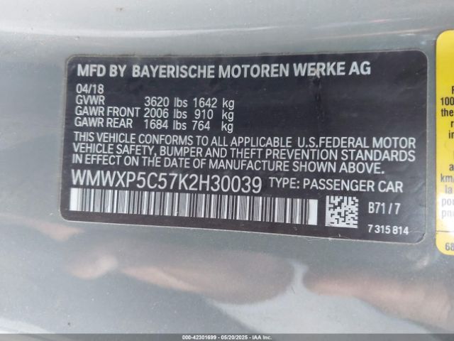 2019 MINI HARDTOP WMWXP5C57K2H30039 Photo 8