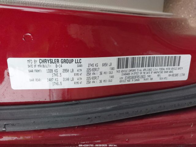 2C4RDGBG9FR512823 Dodge Grand Caravan Se