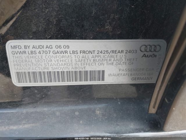 2010 AUDI A4 WAUEFAFL8AN004164 Photo 8