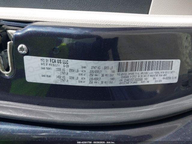 2C4RC1FG7LR222666 Chrysler Pacifica Touring