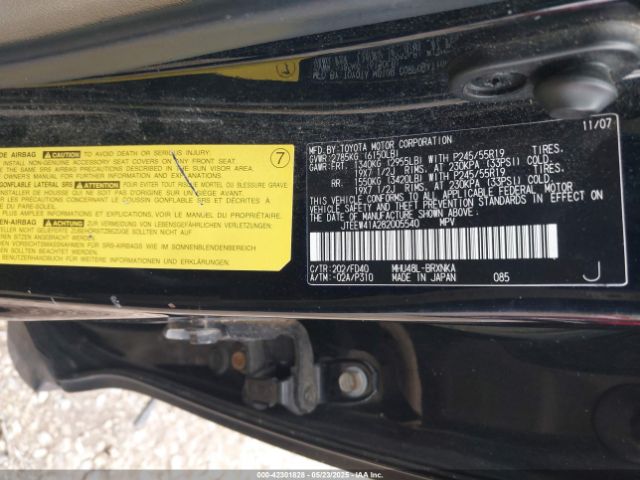 2008 TOYOTA HIGHLANDER HYBRID JTEEW41A282005540 Photo 8