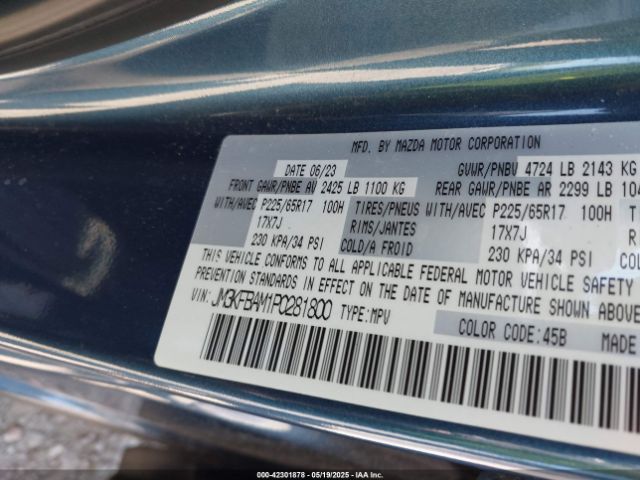 2023 MAZDA CX-5 JM3KFBAM1P0281800 Photo 8