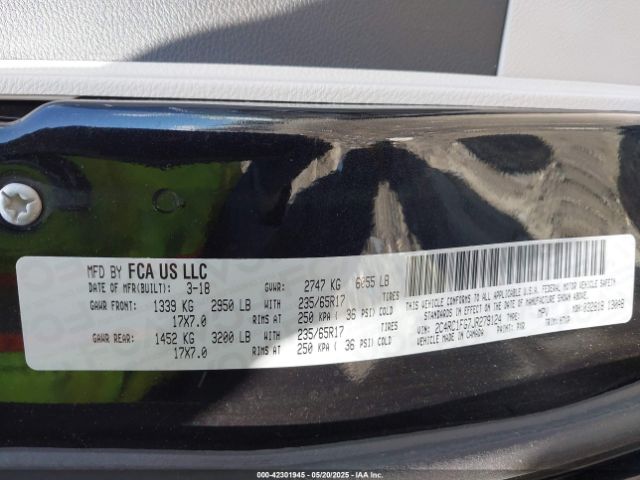 2018 CHRYSLER PACIFICA 2C4RC1FG7JR279124 Photo 8