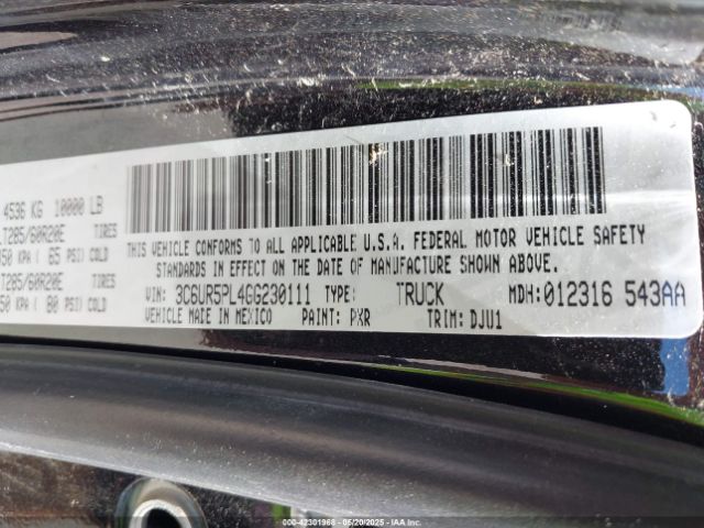 2016 RAM 2500 3C6UR5PL4GG230111 Photo 8
