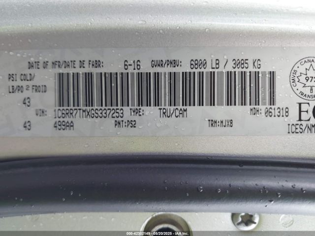 2016 RAM 1500 1C6RR7TMXGS337253 Photo 8