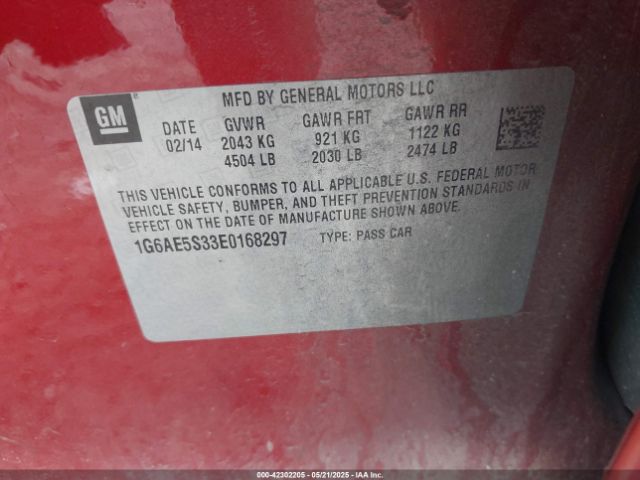 1G6AE5S33E0168297 Cadillac Ats Premium