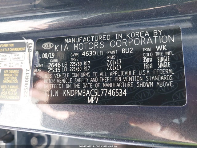 KIA gdi theta ii 2020 KNDPM3AC5L7746534 Image 9