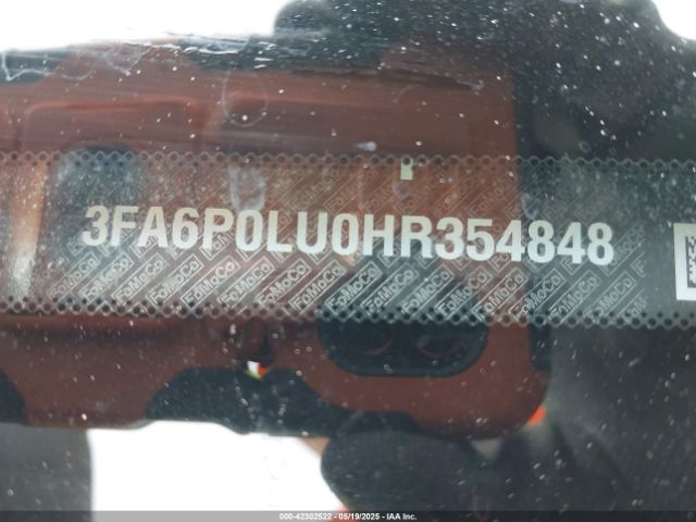 3FA6P0LU0HR354848 Ford Fusion Hybrid Se