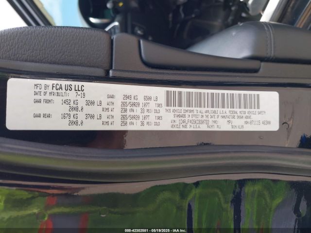 1C4RJFAG5KC830722 Jeep Grand Cherokee Altitude 4x4