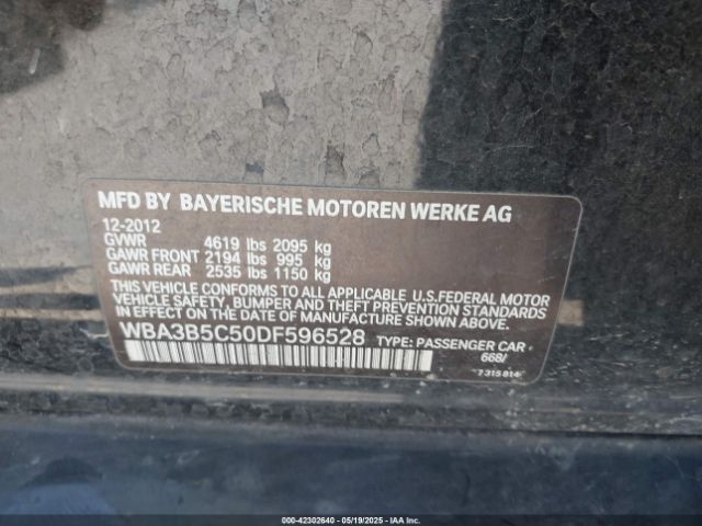 2013 BMW 328I WBA3B5C50DF596528 Photo 8
