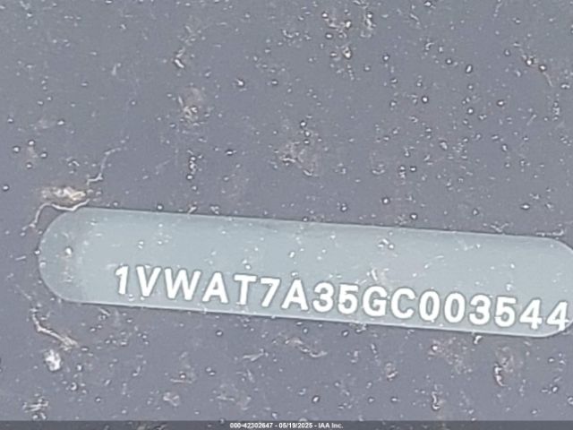 1VWAT7A35GC003544 Volkswagen Passat 1.8t S